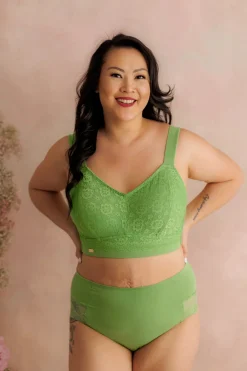 Aline Flower Bra Big Cup -*Careless Sale