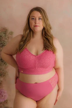 Aline Flower Bra Big Cup -*Careless Discount