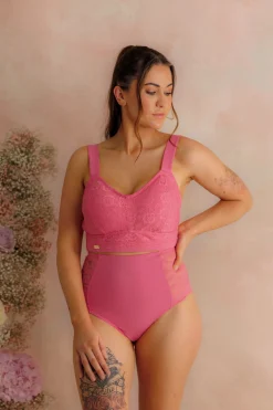 Aline Flower Bra Big Cup -*Careless Discount