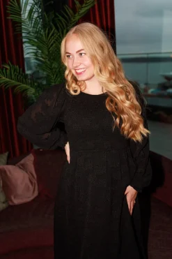 Anna Chiffon kjole -*Careless Outlet