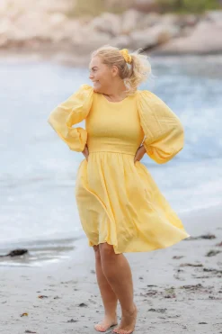 Anna Solid kjole -*Careless Best