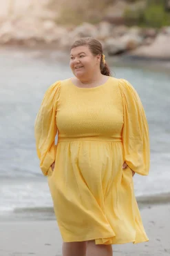 Anna Solid kjole -*Careless Best