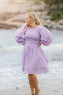 Anna Solid kjole -*Careless Fashion