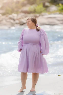 Anna Solid kjole -*Careless Fashion