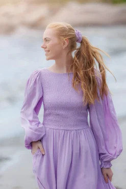 Anna Solid kjole -*Careless Fashion