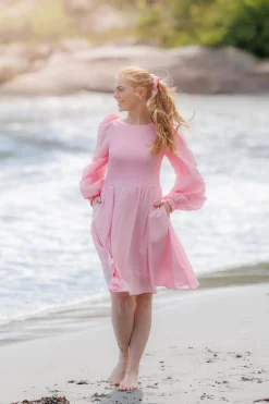 Anna Solid kjole -*Careless Outlet