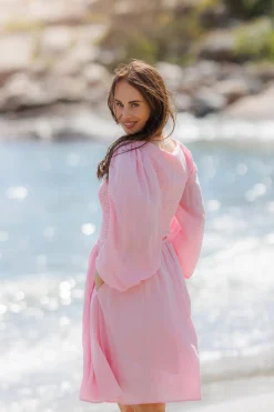 Anna Solid kjole -*Careless Outlet