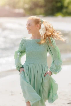 Anna Solid kjole -*Careless Sale