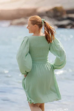 Anna Solid kjole -*Careless Sale