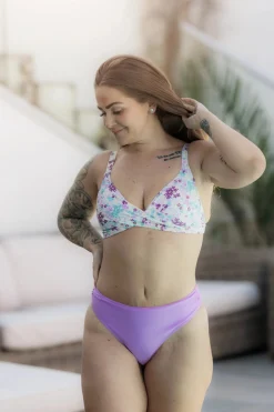 Bali bikinitopp - Lilla - Flowerpower*Careless Outlet