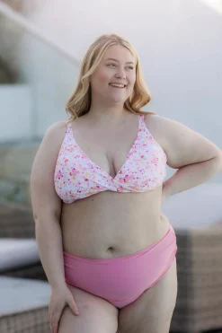 Bali bikinitopp - Lyserosa - Flower Paint*Careless Clearance