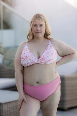 Bali bikinitopp - Lyserosa - Flower Paint*Careless Clearance