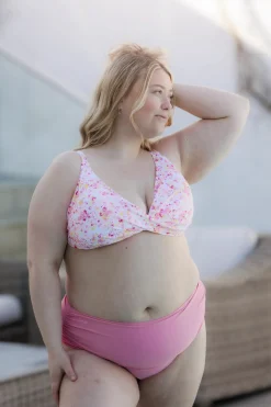 Bali bikinitopp - Lyserosa - Flower Paint*Careless Clearance