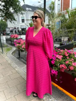Belle Dots Maxikjole - Pink Peacock*Careless Sale