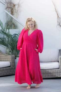 Belle Dots Maxikjole - Pink Peacock*Careless Sale