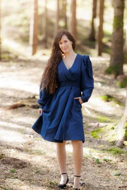 Belle Kjole - Marineblå*Careless Discount