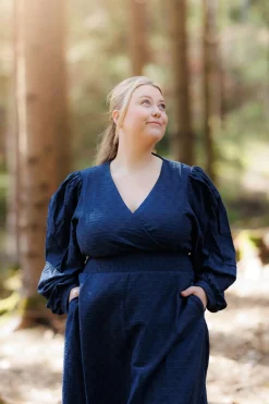 Belle Kjole - Marineblå*Careless Discount