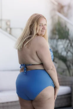 Cuba Ruffles bikinitopp - Mørkeblå - Pansy*Careless Hot