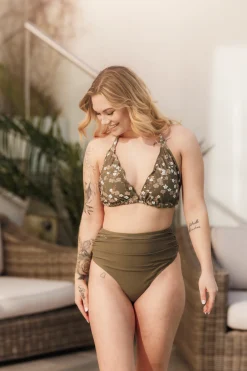 Cuba Ruffles bikinitopp - Grønn - Buttercups*Careless Best