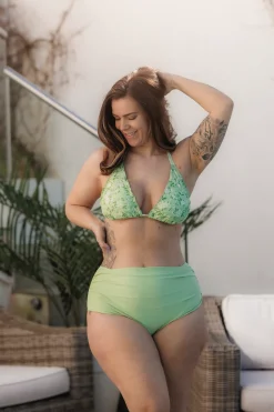 Cuba Ruffles bikinitopp - Pastellgrønn - Pansy*Careless Clearance