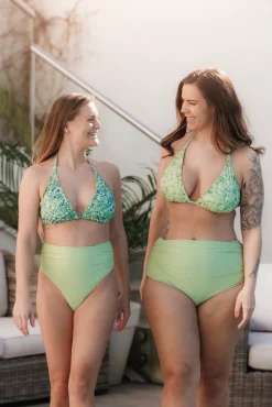 Cuba Ruffles bikinitopp - Pastellgrønn - Pansy*Careless Clearance