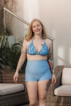 Cuba Ruffles bikinitopp - Lyseblå - Buttercups*Careless Fashion