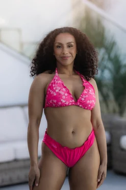 Cuba Ruffles bikinitopp - Rosa - Buttercups*Careless Outlet