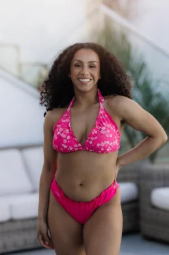 Cuba Ruffles bikinitopp - Rosa - Buttercups*Careless Outlet