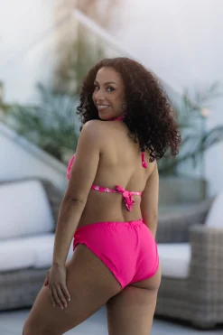 Cuba Ruffles bikinitopp - Rosa - Buttercups*Careless Outlet