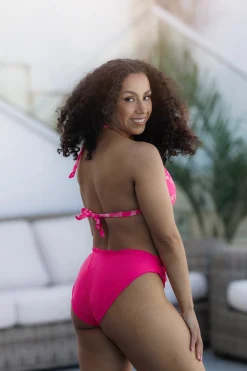 Cuba Ruffles bikinitopp - Rosa - Buttercups*Careless Outlet