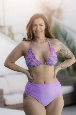 Cuba Ruffles bikinitopp - Lilla - Daisy*Careless Online