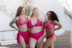 Cuba Ruffles bikinitopp - Rosa - Pansy*Careless New