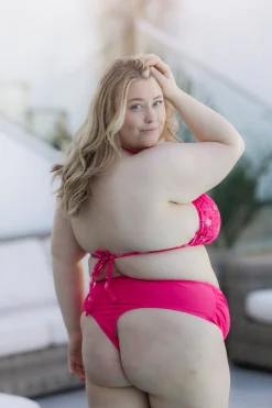 Cuba Ruffles bikinitopp - Rosa - Pansy*Careless New