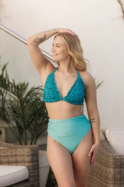 Cuba Ruffles bikinitopp - Turkis - Meadow*Careless Clearance