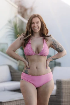 Cuba Ruffles bikinitopp - Lyserosa - Dalia*Careless Outlet