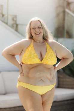 Cuba Ruffles bikinitopp - Gul - Pansy*Careless Hot