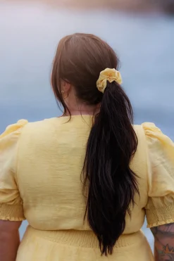 Flower Scrunchie 2pk -*Careless Clearance