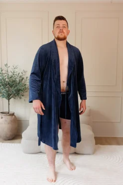 Fluffy Morgenkåpe mann -*Careless Outlet