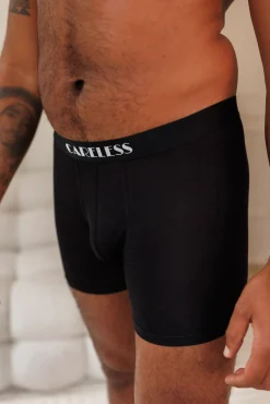 Lukas Boksershorts long 2 pk - Svart/svart*Careless Clearance