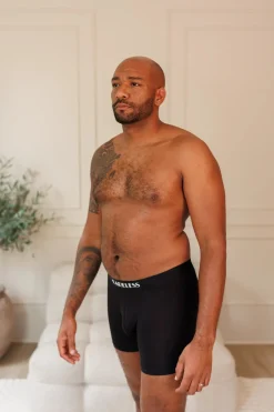 Lukas Boksershorts long 2 pk - Svart/svart*Careless Clearance