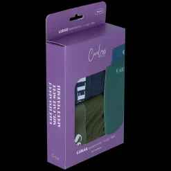 Lukas Boksershorts long 2 pk - Mørk grønn/mørk blå*Careless Fashion