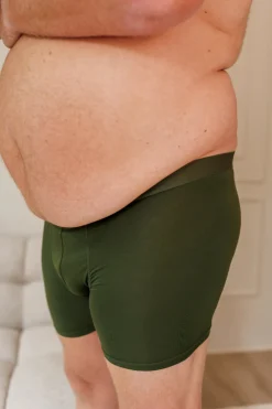 Lukas Boksershorts long 2 pk - Mørk grønn/mørk blå*Careless Fashion