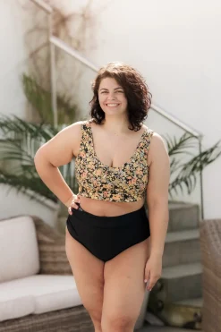 Miami bikinitopp - Svart - Flowerpower*Careless New