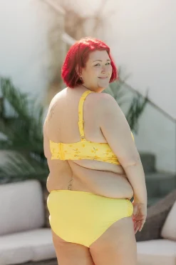 Mid Waist bikinitruse - Gul*Careless Discount