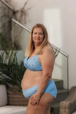 Mid Waist bikinitruse - Lyseblå*Careless Hot