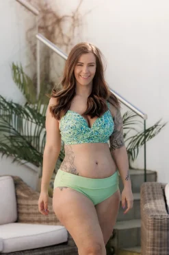 Mid Waist bikinitruse - Pastellgrønn*Careless Online