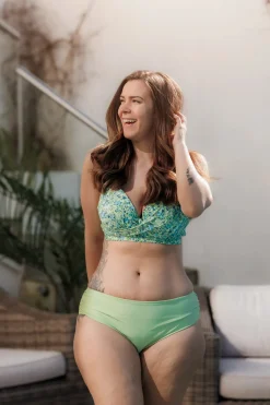 Mid Waist bikinitruse - Pastellgrønn*Careless Online