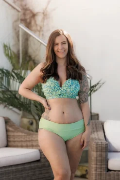 Mid Waist bikinitruse - Pastellgrønn*Careless Online