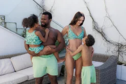 Napoli Bikini Barn - Pastellgrønn - Flower Paint*Careless Clearance