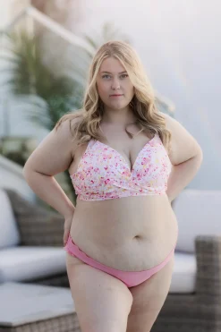 Roma bikinitopp - Lyserosa - Flower Paint*Careless Hot